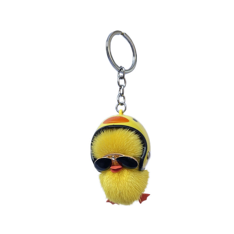 Cute Mini Duck Plush Keychain Bag Pendant