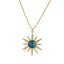 Cute Planet Zircon Inlay Copper Pendant Necklace