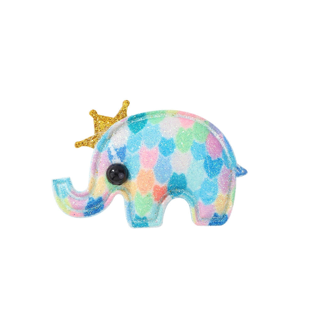 Cute Animal Elephant and Whale Crown Hair Clip for Kids