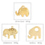 Elephant Pendant Stainless Steel Jewelry - Mirror Polished Hollow Design, Titanium Steel Animal Series Gold Plated Accessories