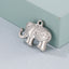 Elephant Pendant Stainless Steel Jewelry - Mirror Polished Hollow Design, Titanium Steel Animal Series Gold Plated Accessories