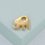 Elephant Pendant Stainless Steel Jewelry - Mirror Polished Hollow Design, Titanium Steel Animal Series Gold Plated Accessories