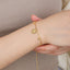 Cute Sunflower 18k Gold Stainless Steel Bracelet