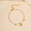 Cute Sunflower 18k Gold Stainless Steel Bracelet