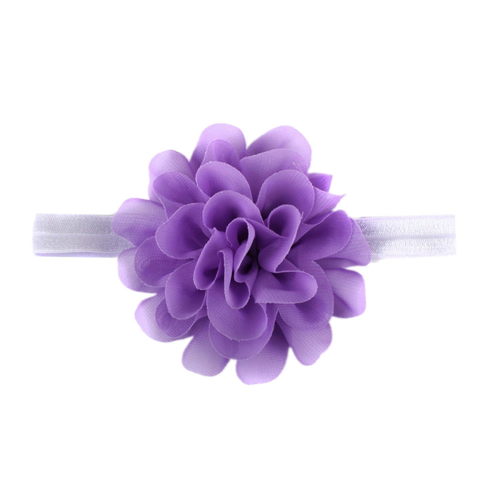 Cute Chiffon Flower Baby Headbands - Elastic Hair Accessories for Children