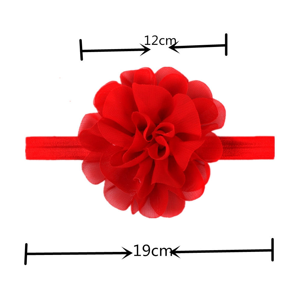 Cute Chiffon Flower Baby Headbands - Elastic Hair Accessories for Children