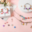 Cute Fruit Alloy Bracelet & DIY Crystal Bead Necklace Set for Girls