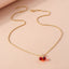 Cute Cherry Zinc Alloy Pendant Necklace for Women