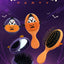 Halloween Multicolor Pumpkin Ghost Foldable Hairdressing Comb - Scalp Massage Cushion Comb