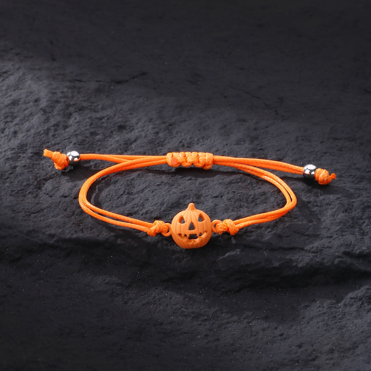 Cute Romantic Pumpkin Alloy Handmade Halloween Bracelets with Cartoon Pendants