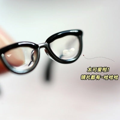 Cute Glasses Enamel Adjustable Open Ring - Fashionable Versatile Jewelry