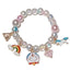 Gradient Color Children's Pearl Cartoon Beaded Bracelet - Kids Hand Accessories