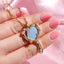 Cute Heart Shape 18k Gold Plated Pendant Necklace with Mirror Frame