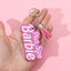 Acrylic Letter Women's Bag Pendant Keychain with Tassel Charm