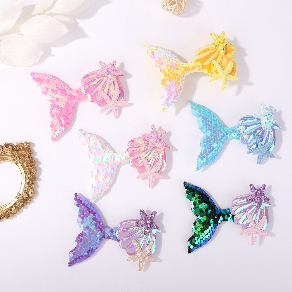 Mermaid Sequin Patchwork Hair Clip for Kids