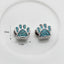 Cute Paw Print Zinc Alloy Zircon Beads for DIY Necklace Jewelry Accessories