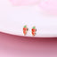 Cute Romantic Strawberry Carrot Alloy Handmade Girl's Earrings