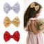 Cute Sequin Bow Knot Pleated Hair Clip for Girls