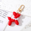 Cute Cartoon Balloon Dog Pearl Keychain Pendant