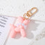 Cute Cartoon Balloon Dog Pearl Keychain Pendant