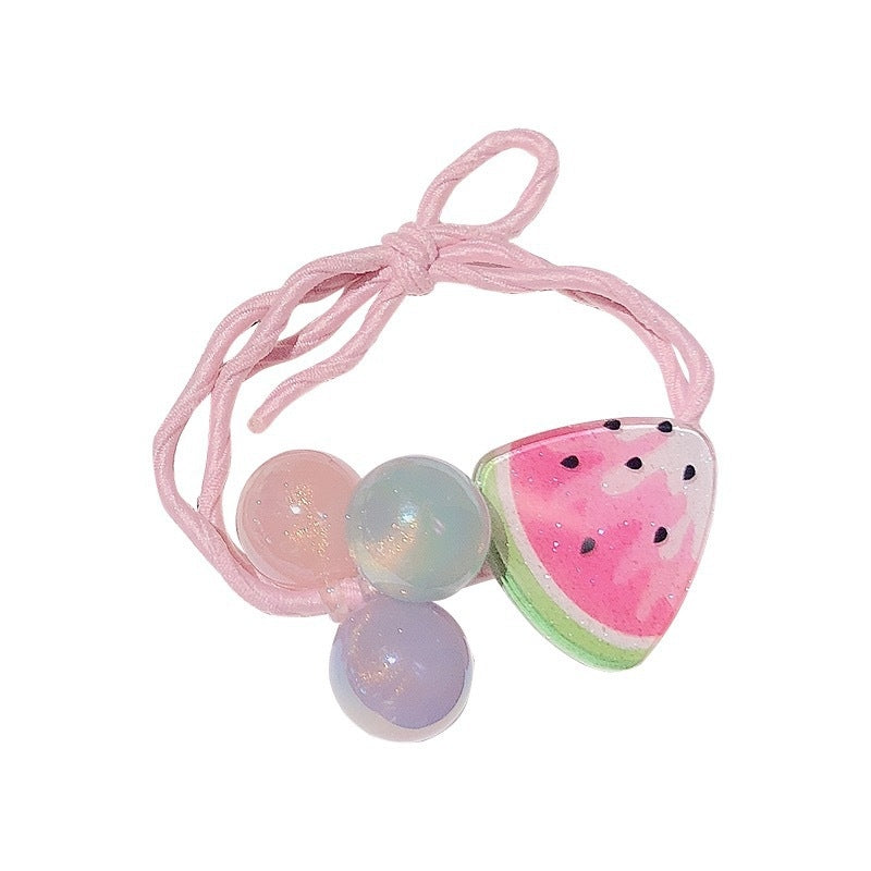 Cute Summer Fruit Headband with High Elastic Rubber Band