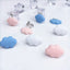Cute Cloud Resin Drop Earrings - Simple and Stylish Clip-On Design
