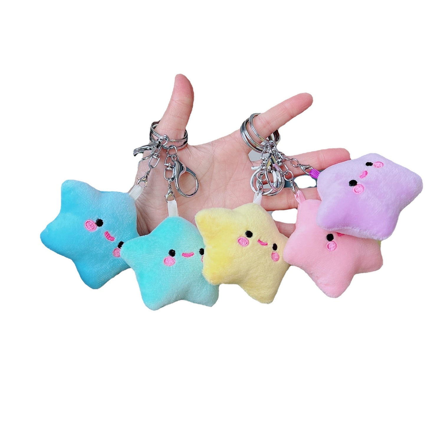 Cute Star Plush Keychain Pendant Toy