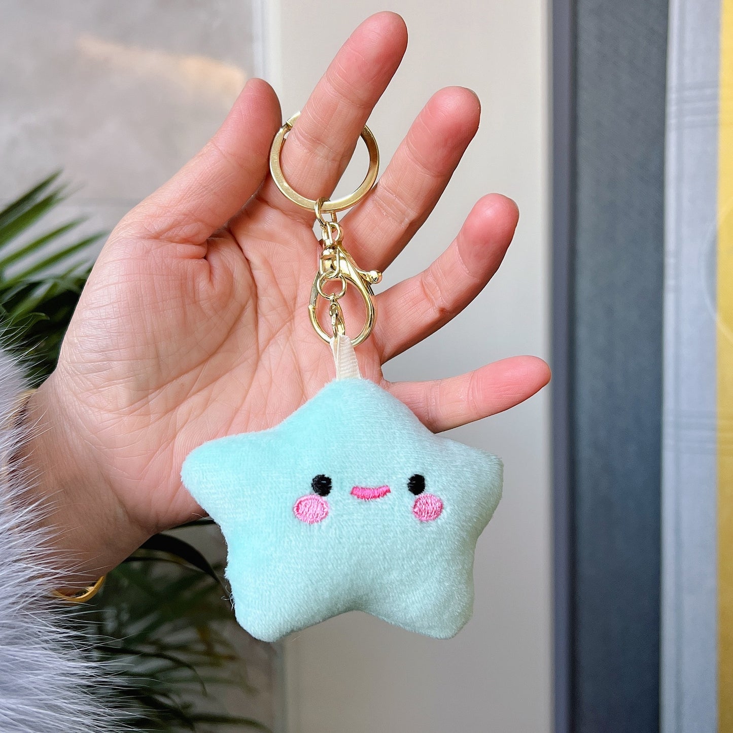 Cute Star Plush Keychain Pendant Toy