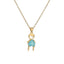 18k Gold Plated Zircon Cartoon Pendant Necklace for Women and Men