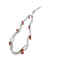 Cherry Glass Seed Bead Necklace and Bracelet Set for Women