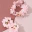 Cute Double Chiffon Pleated Flower Hair Tie Set for Children