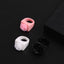 Cute Y2K Black and White Rose Resin Fashion Rings for Women