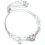 Cute Star and Moon Tassel Opal Glass Bracelet - Fashionable Alloy Design