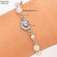 Cute Star and Moon Tassel Opal Glass Bracelet - Fashionable Alloy Design