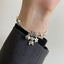 Vintage Star Bear Sterling Silver Multi-Pendant Bracelet - Women's Fashion Accessory