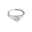 Diamond Heart Shaped Love Ring - Wedding Jewelry with Flash Diamond