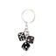 Dice Shaped Resin Keychain Accessory