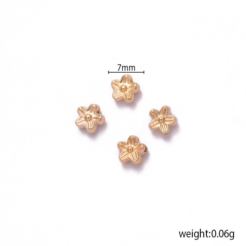 DIY CCB Plum Blossom Spacer Beads for Jewelry Making - Wholesale Plastic Beads