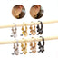 Ethnic Geometric Stainless Steel Cartilage Rings & Tassel Earrings Set