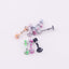 Geometric Stainless Steel Ear Cartilage and Lip Studs - 8 Colors Lacquered Finish