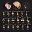 Floral Zircon Stainless Steel Cartilage and Stud Earrings Set