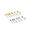 Geometric Zircon Stainless Steel Cartilage Earrings Set