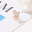 Simple Diamond Star Ear Cuff - Minimalist Pentagram Design Clip-On Earring