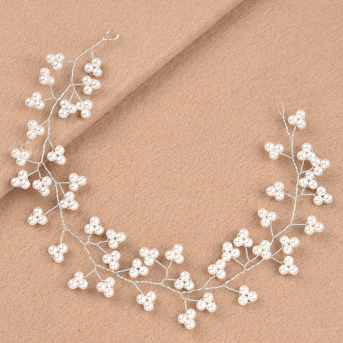 Elegant Bridal Pearl Alloy Headband and Hair Accessory