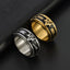 Elegant Luxurious Color Block 18K Gold Plated Stainless Steel Masonic Men's Ring