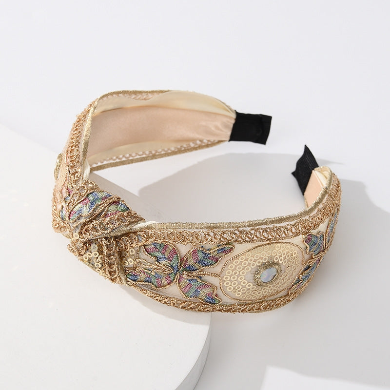 Elegant Vintage Butterfly Sequin Hairband