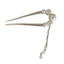 Elegant Geometric Pearl Alloy Hairpin with Tassel U-Shape Design