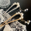 Elegant Geometric Pearl Alloy Hairpin with Tassel U-Shape Design