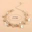 Elegant Butterfly Alloy Double-Layer Tassel Bracelet Set