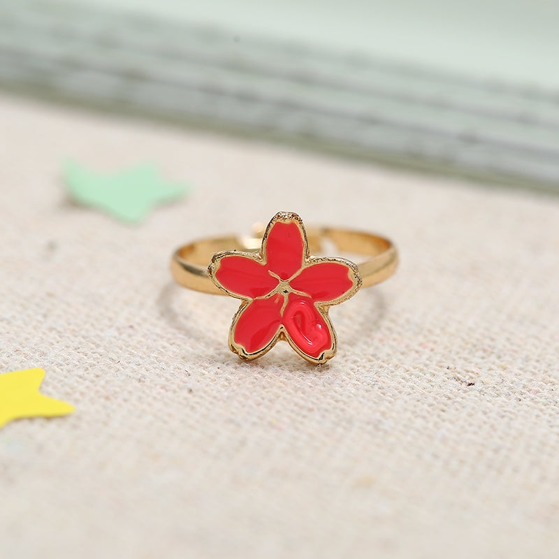 Elegant Adjustable Flower Alloy Women's Ring